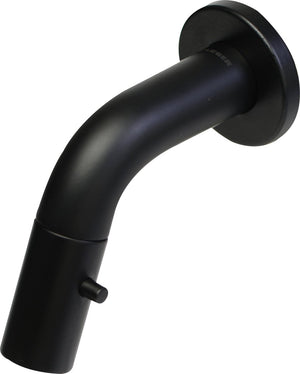 Plieger lupo 2.0 toiletkraan – inbouw fonteinkraan – wandmodel – uitloop 10.5 cm – 10 jaar garantie – mat zwart
