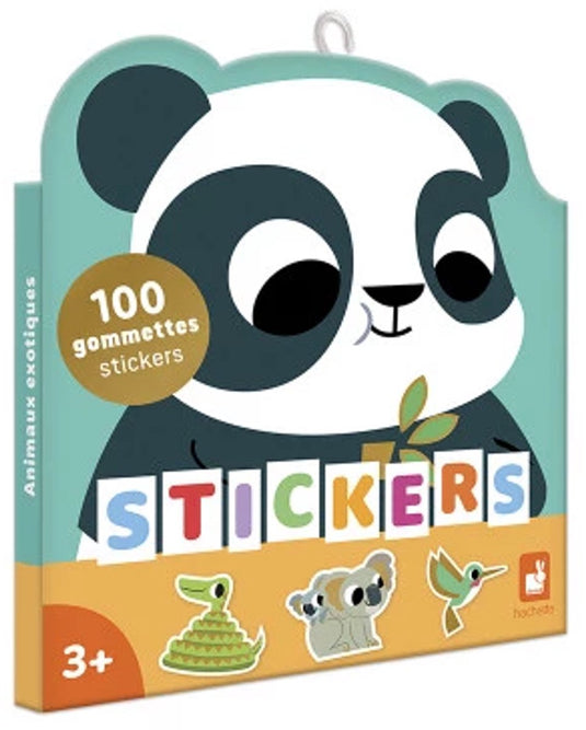 Janod - stickersboek - exotische dieren - 100 stickers