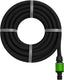 Kinzo druppelslang 15m ø14mm – garden soaker hose – tuinslang met 3 koppelingen – waterbesparende tuinslang voor sproeisysteem – zwarte slang