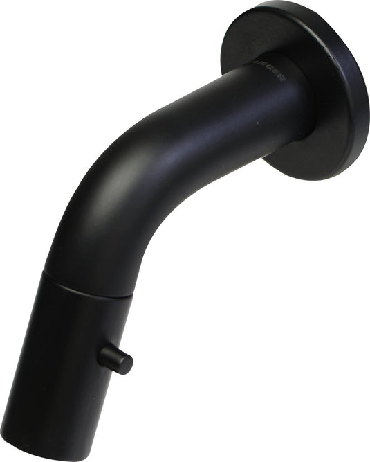 Plieger lupo 2.0 toiletkraan – inbouw fonteinkraan – wandmodel – uitloop 10.5 cm – 10 jaar garantie – mat zwart