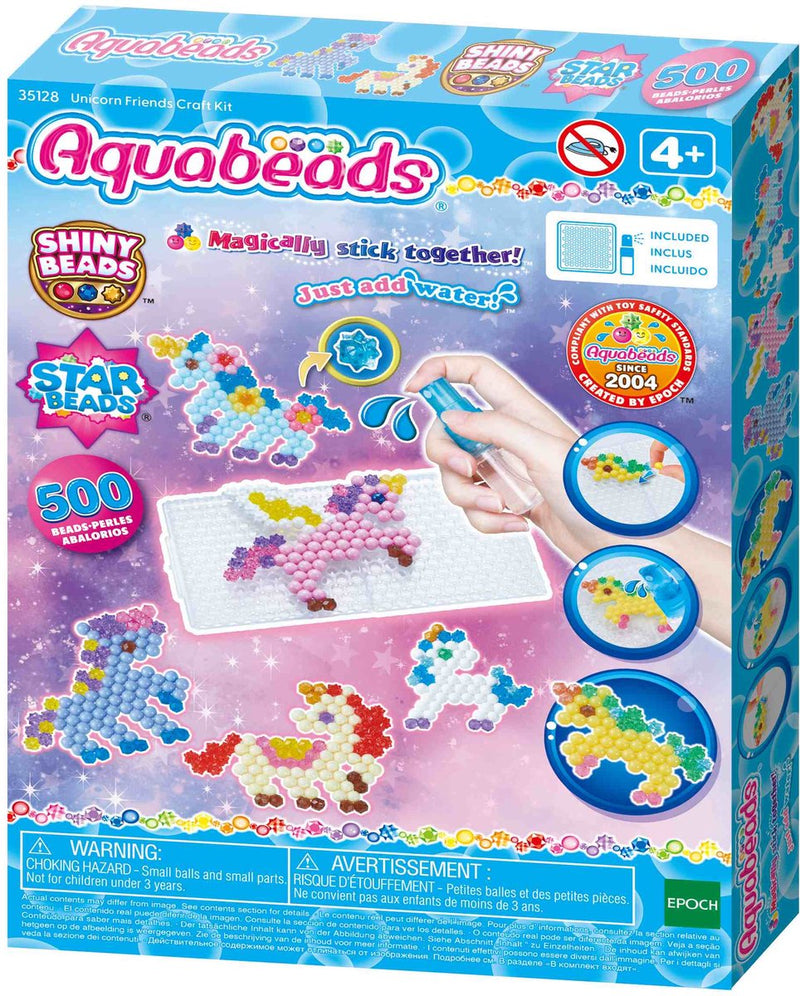Load image into Gallery viewer, Aquabeads unicorn friends craft kit- complete set met 500 parels in 27 kleuren
