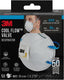 3m cool flow stofmasker, ffp2, met ventiel, pak van 5 stuks