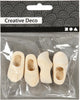 Creativ company cc houten klompen l: 40 mm 2 stuks
