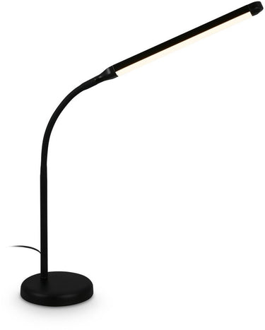 B.k.licht briloner mura – led bureaulamp – tafellamp met touchbediening – dimbaar – warm wit licht – geheugenfunctie – zwart – 36.6x13x45.4 cm