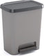 Curver compatta duo prullenbak - 11l + 11l - grijs zwart - recycled kunststof