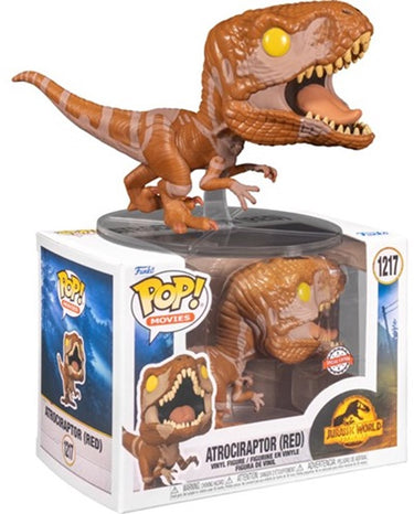 Funko pop! jurassic world - pop n° 1217 - atrociraptor red se - grail rare zeldzaam