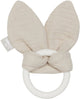 Jollein bijtring siliconen bunny ears - nougat