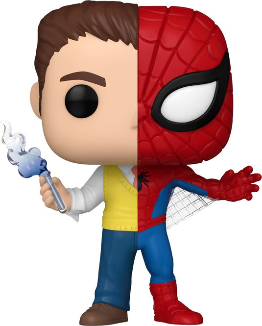 Funko pop split: marvel - peter parker spider-man pop