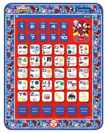Lexibook tablette éducative bilingue spidey en français et en anglais