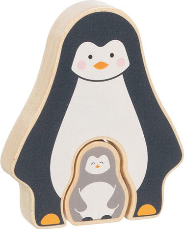 Goki houten puzzel staand pinguïnt, 2st.