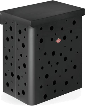 Wesco wasmand duo 1 met inzet | 64 liter | duo wasbox (2x32 liter) | metaal - mat grafiet | waskorf