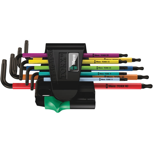 Wera 967 spkl 9 torx bo multicolour stiftsleutelset | blacklaser | 9-delig - 05024335001
