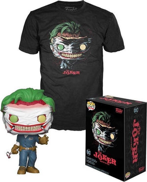 Funko pop! dc comics: set figure and tee - the joker exclusive maat m