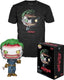 Funko pop! dc comics: set figure and tee - the joker exclusive maat m