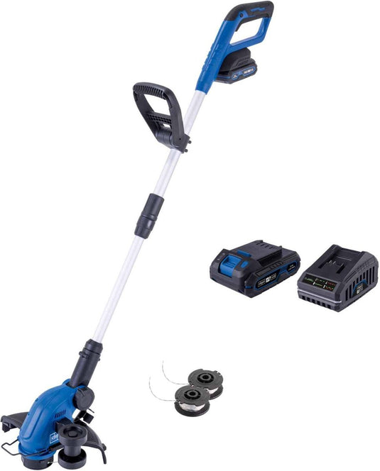 Scheppach accu grastrimmer c-lt300-x - 20v - snijbreedte: 300mm - inclusief 2 draadspoelen, 2.0 ah accu lader