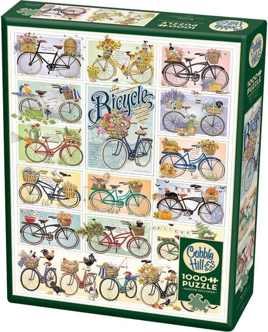 Cobble hill legpuzzel bicycles 1000 stukjes