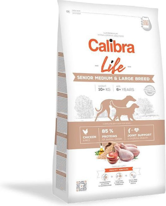 Calibra hond life senior medium and large breed chicken 12 kg