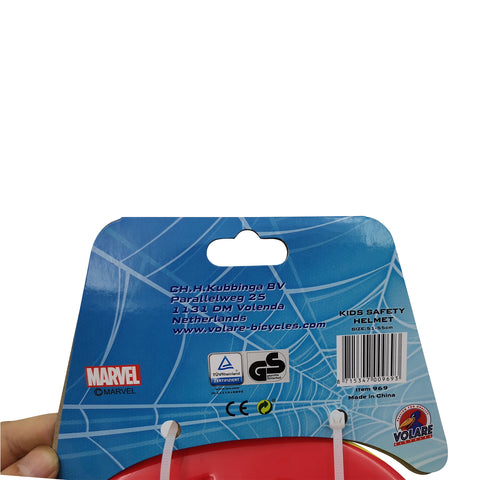 marvel spiderman bicycle helmet - blue red - 51 - 55 cm