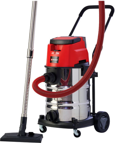Einhell accu nat- droogzuiger te-vc 36 30 li s solo - power x-change - 36 v li-ion - 30 l - eco boost-modus - 100 150 mbar - blaasfunctie - premium zuigslang - incl. 8-delige accessoireset - excl. accu en lader