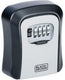 Black+decker black decker sleutelkluis met cijferslot - zwart - staal - muur montage incl. schroeven - 12 x 9 x 4 cm