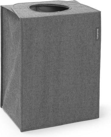 Brabantia wasmand - met deksel - 55 l - pepper black