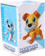 Merkloos overige merken robot puppy rick 20 cm + licht en geluid blauw wit