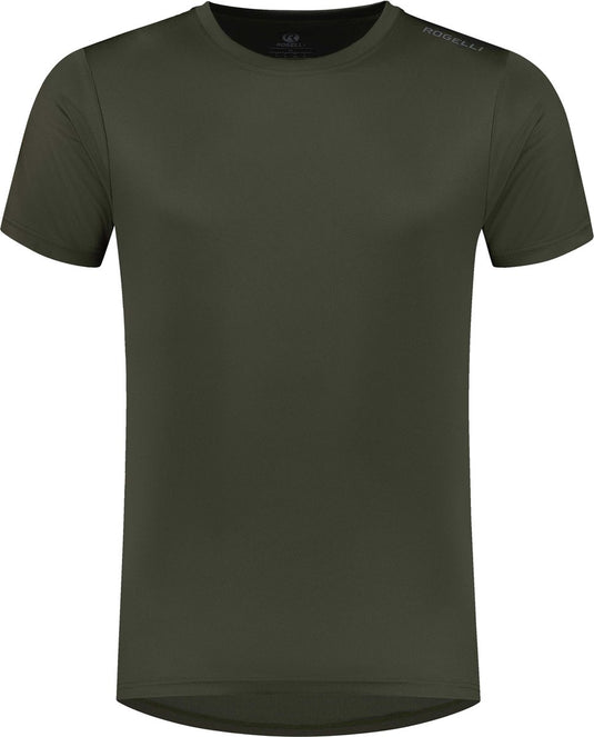 Rogelli promo hardloopshirt heren - korte mouwen - legergroen - s