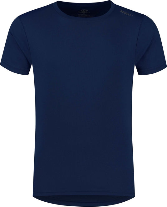Rogelli promo hardloopshirt heren - korte mouwen - donkerblauw - s