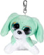 Tactic lumo stars pluche sleutelhanger hond tommy 8,5 cm groen-wit.