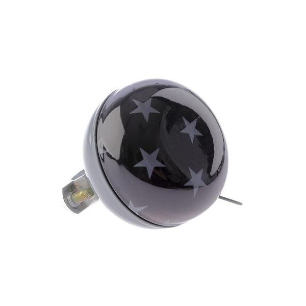 Load image into Gallery viewer, Nv ding dong bel 60mm stars zwart met sterren kaart
