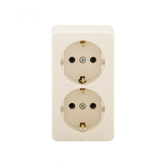 Ac stopcontt 2-voudig + ra opbouw