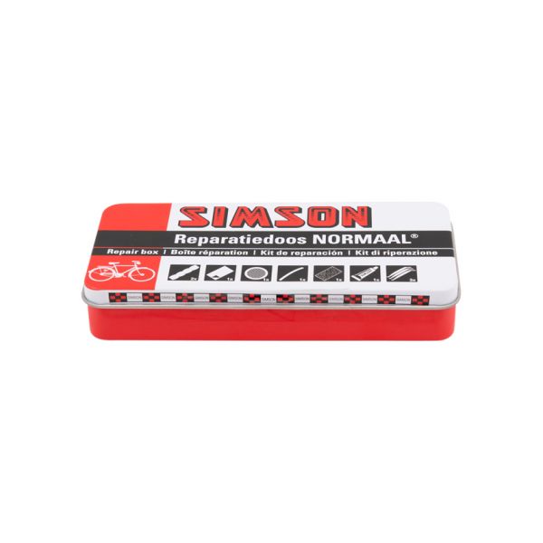 repair box Normal 8 x 6 cm aluminum red 10-piece