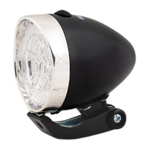 Koplamp chrome zwart led fiets