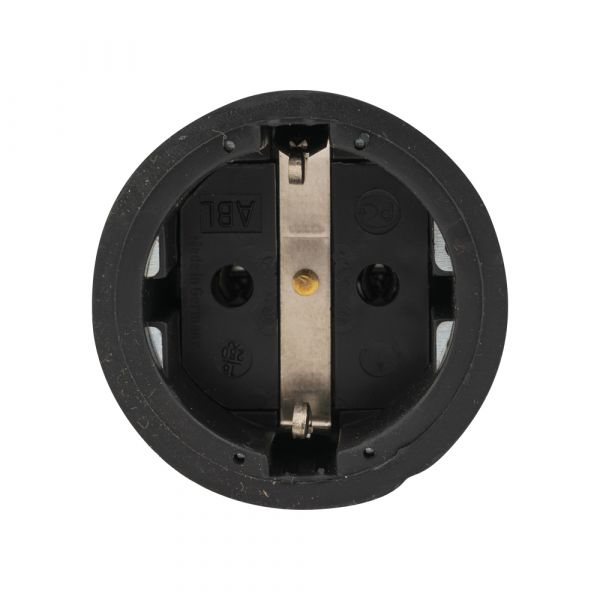 Load image into Gallery viewer, Stekker zwart contra + ra 16 amp.
