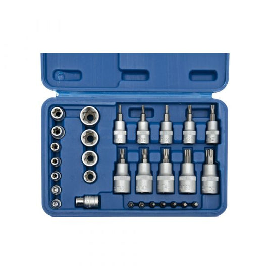 Torx dop en bitsset 1 4 +3 8 *
