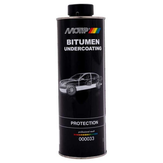 Motip bitumen underbodycoating zwart - 1.000ml onderschroefbus