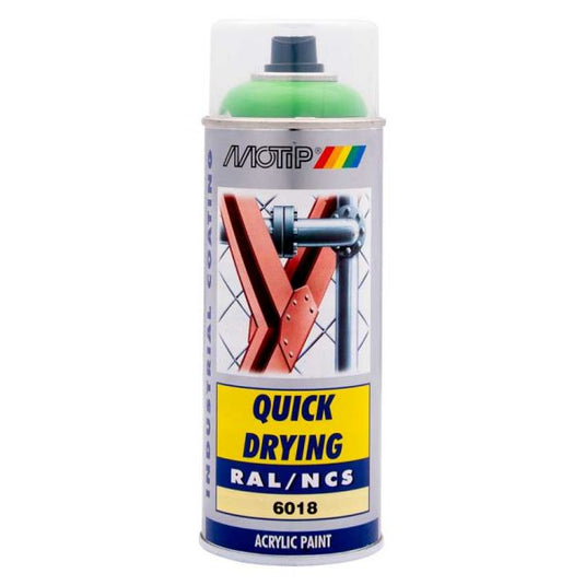Motip industrial ral6018 400 ml.