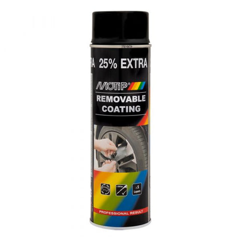 Removable coating black