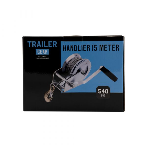 Load image into Gallery viewer, Trailergear handlier + kabel+haak, 540 kg.
