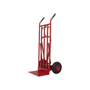 Steekwagen rood + steunwiel.*
