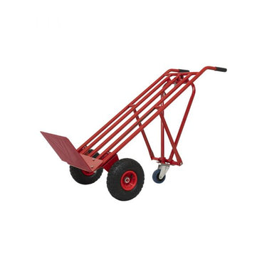 Steekwagen rood + steunwiel.*