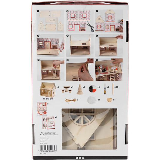 Creativ company hobbyset huis van de kerstman