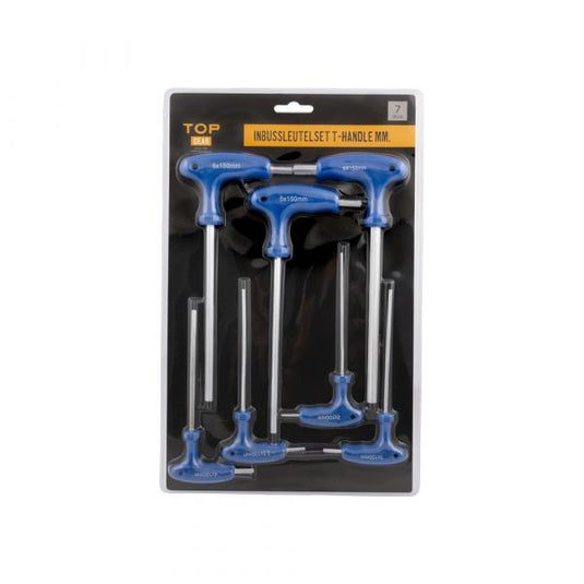 Topgear inbussl. 7 dlg. t-handle blister