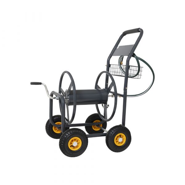 Load image into Gallery viewer, Gardengear slangen haspelwagen 4 wielen
