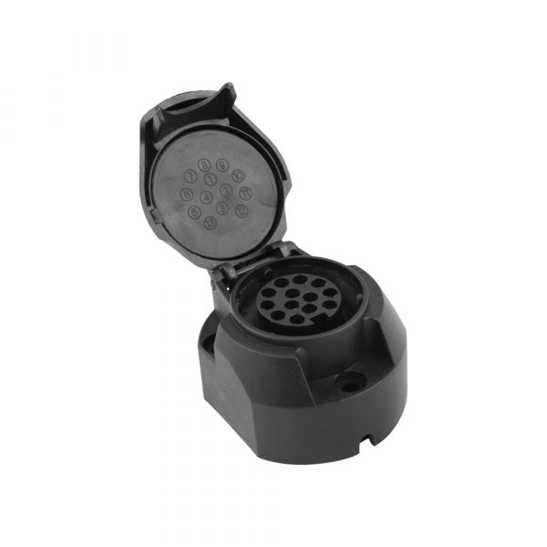 Load image into Gallery viewer, Trailergear 13-polige stekkerdoos plastic
