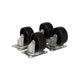 Trailergear 4 x zwenkwiel 50 mm. zwart