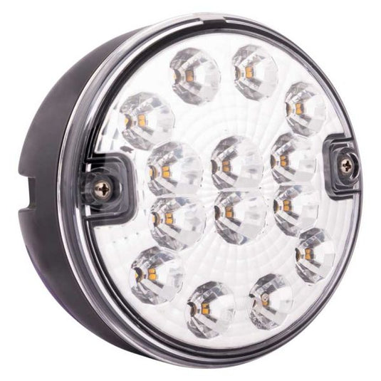 Ac hteruitrijlicht 140 mm. 12-24v led *