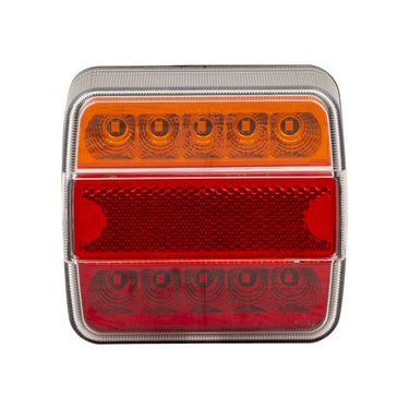 Trailergear achterlicht 10x10cm. led kleur