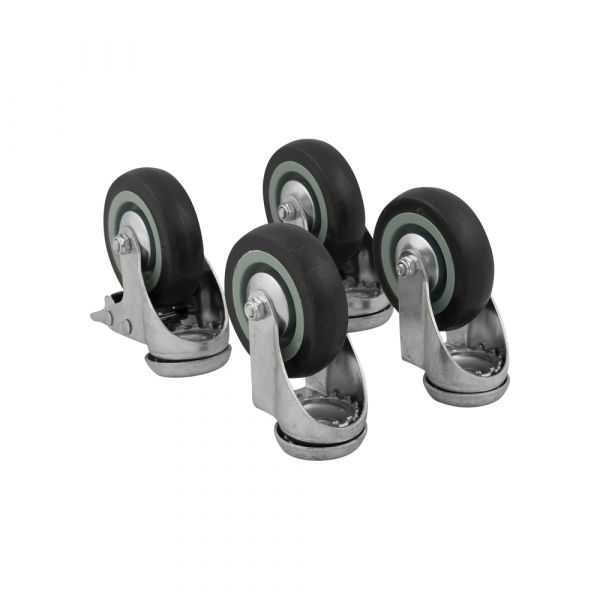 Load image into Gallery viewer, Wiel voor aluminium kist, set 4 stuks
