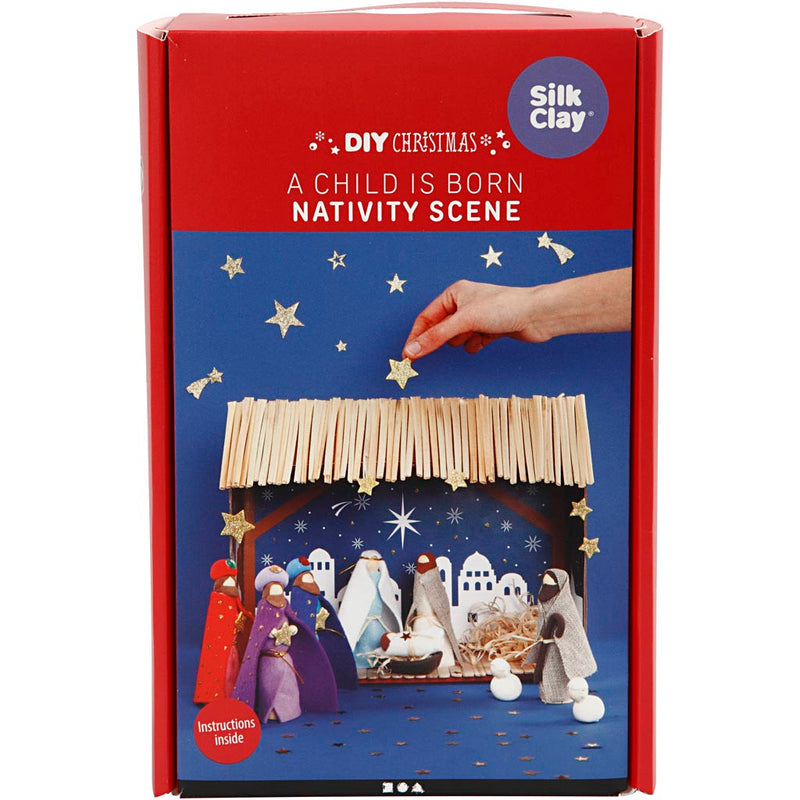 Load image into Gallery viewer, Creativ company houten kerststal knutselset
